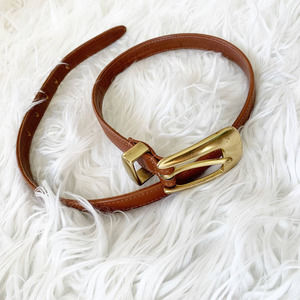 COACH Leather Belt Metal Buckle M